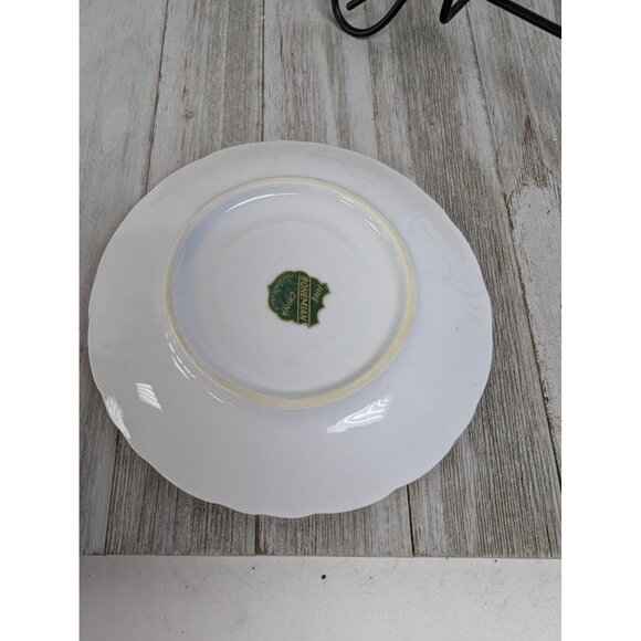 Vintage BOHEMIAN Fine China Set of 2 Saucers Czechoslovakia BOH53 - Picture 6 of 7